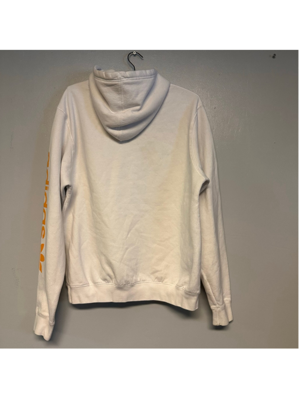 Adidas Koi Fish Graphic Hoodie White Orange Size Medium - Picture 4 of 8